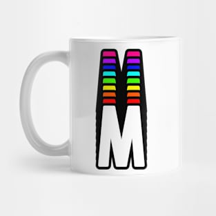 Rainbow Letter, M Mug